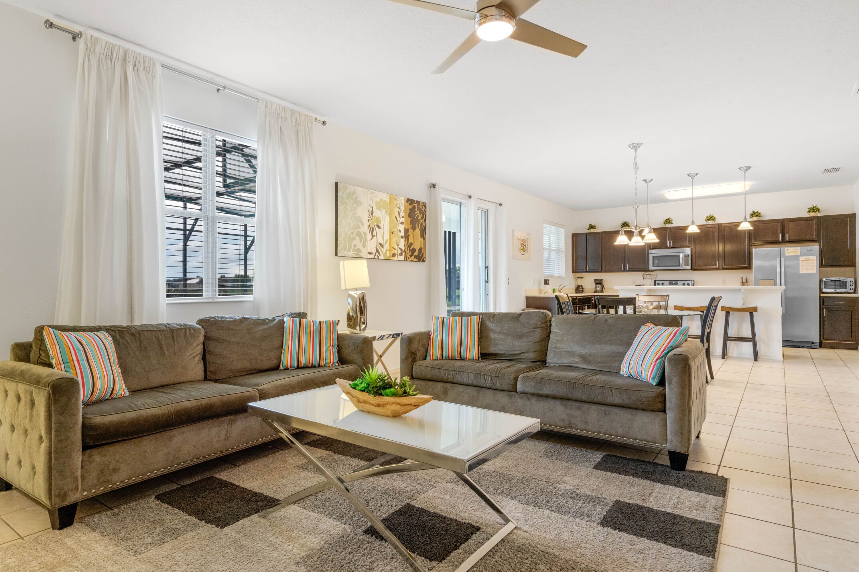 Private Home, 7 Bedroom, Pool, Lake View | Living room | 32-inch flat-screen TV with cable channels, TV, table tennis