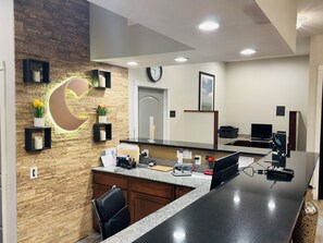 Check-in/check-out kiosk