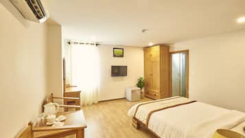 Suíte standard | Frigobar, cofres nos quartos, escrivaninha, quartos à prova de som