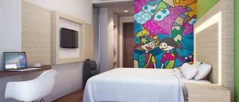 Standard Double or Twin Room | In-room safe, desk, soundproofing, free WiFi