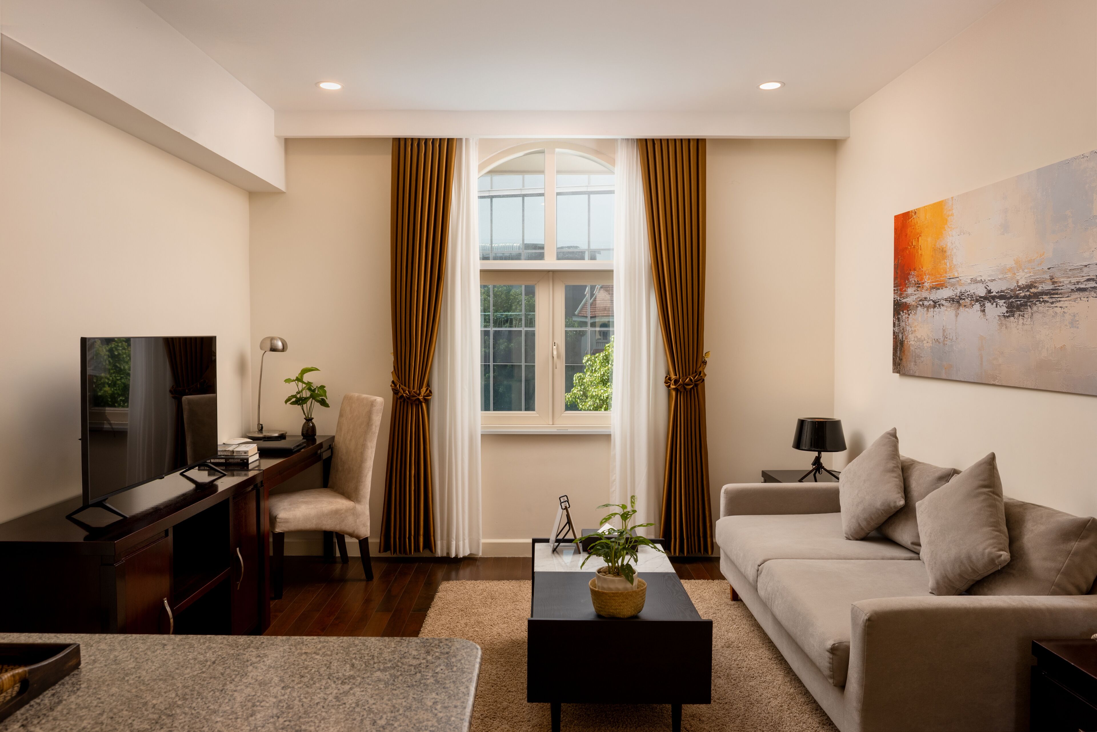 Suite, 1 chambre | Coin séjour