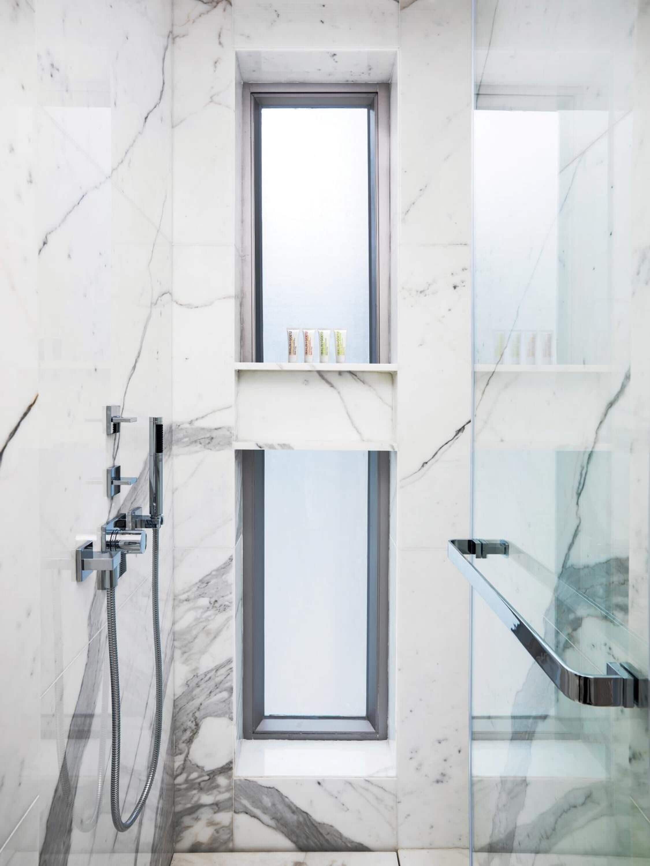 full floor suite (twin-bedded) | bathroom | shower, rainfall showerhead, designer toiletries, hair dryer