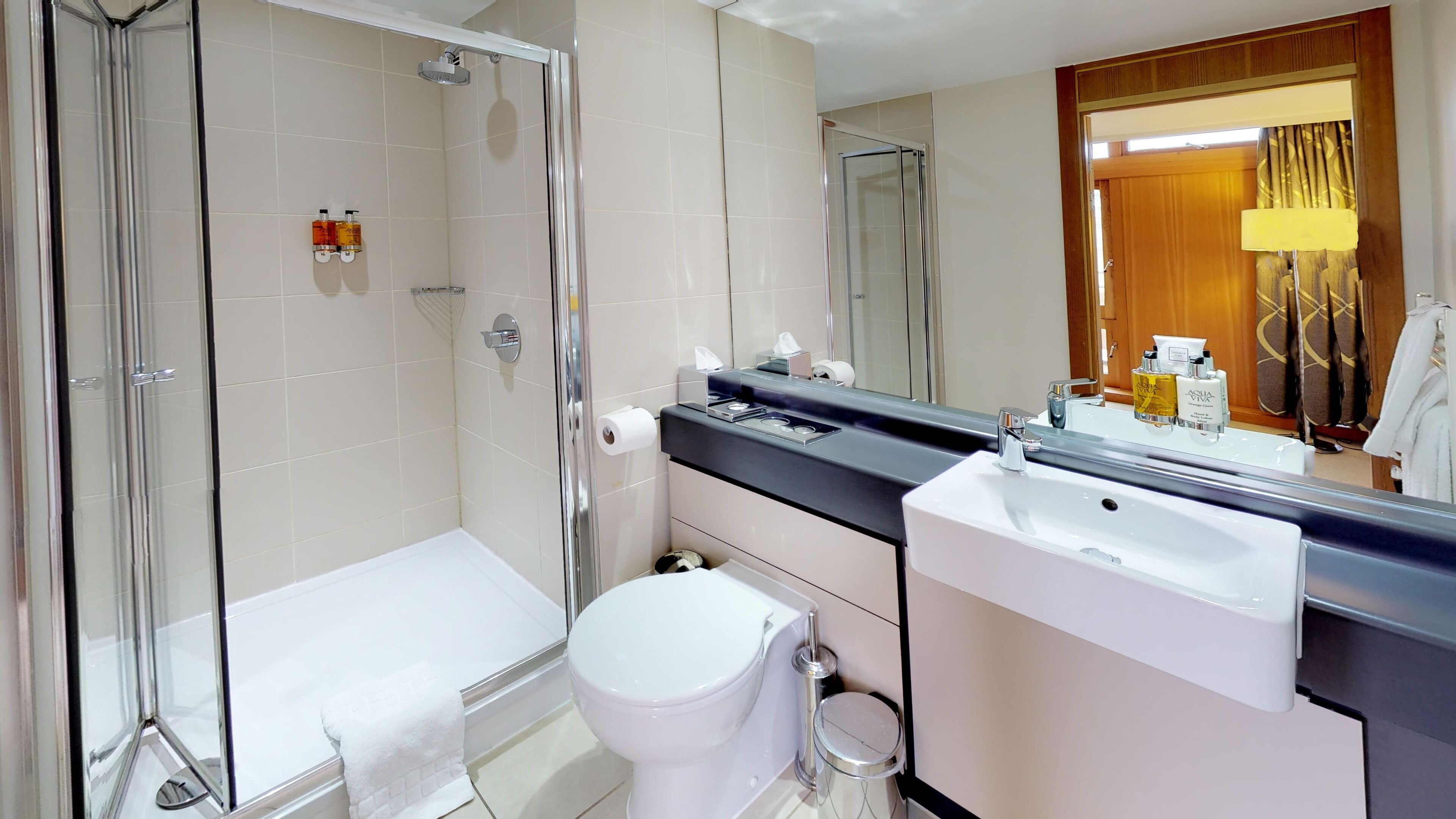 executive double room, 1 double bed | bathroom | shower, hair dryer, towels, soap