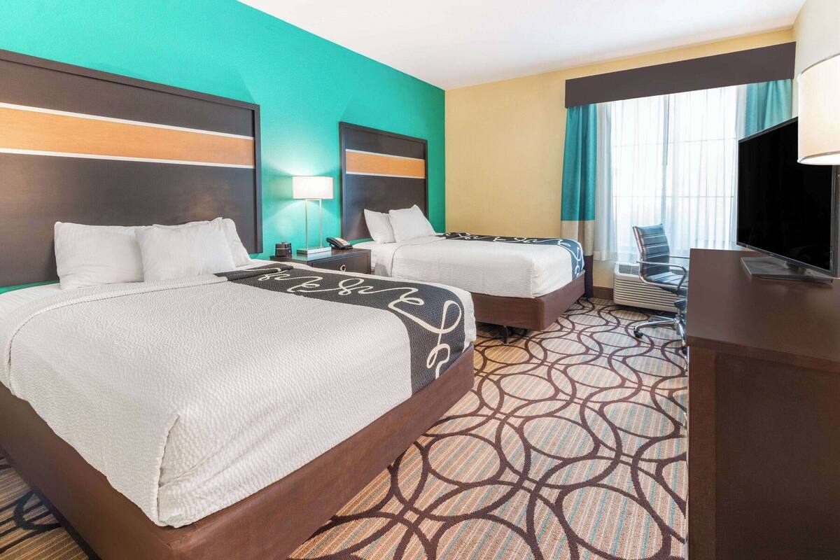 premium bedding, desk, iron/ironing board, free cots/infant beds