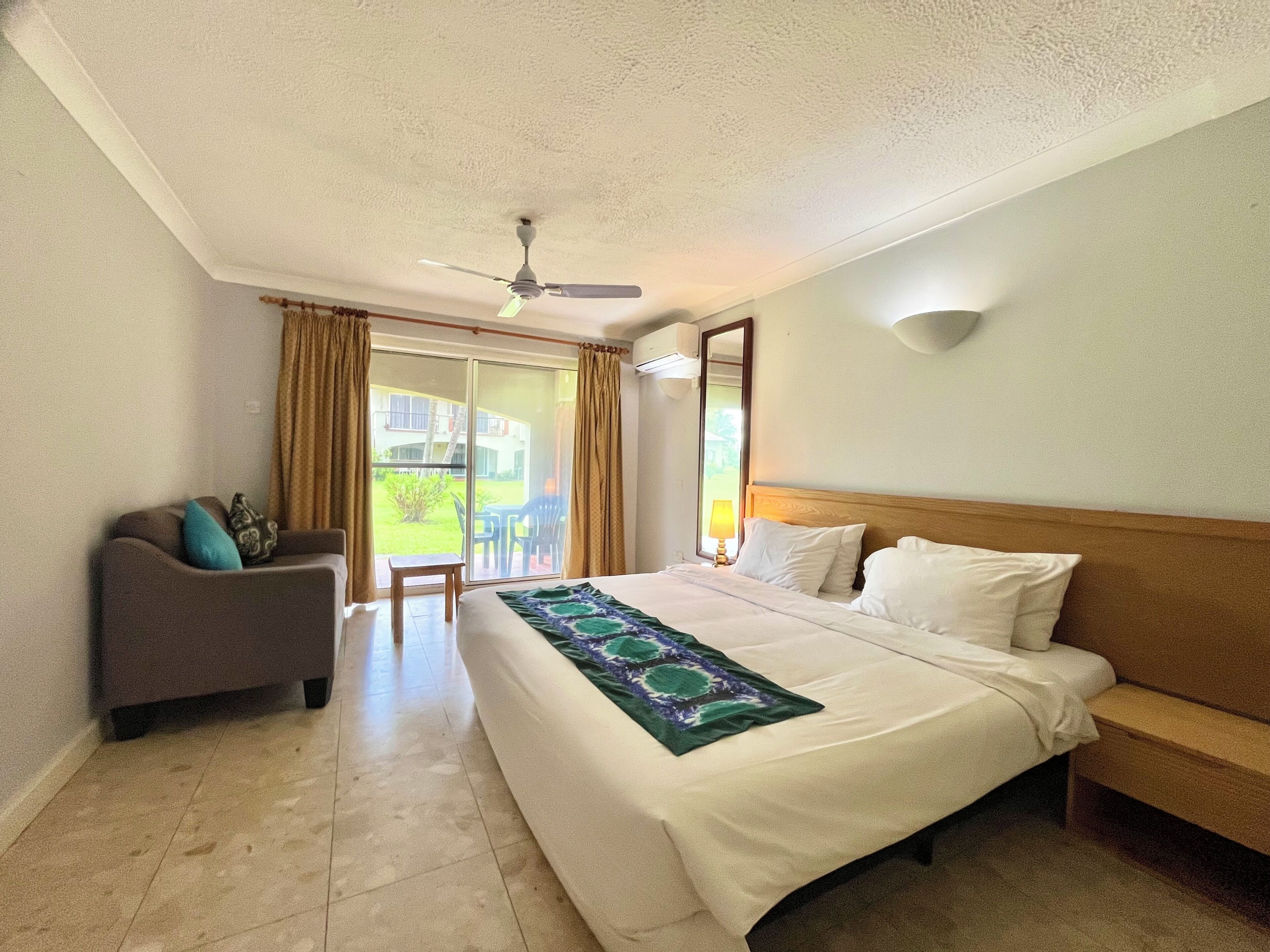 Comfort Studio, Air conditioning, Garden View