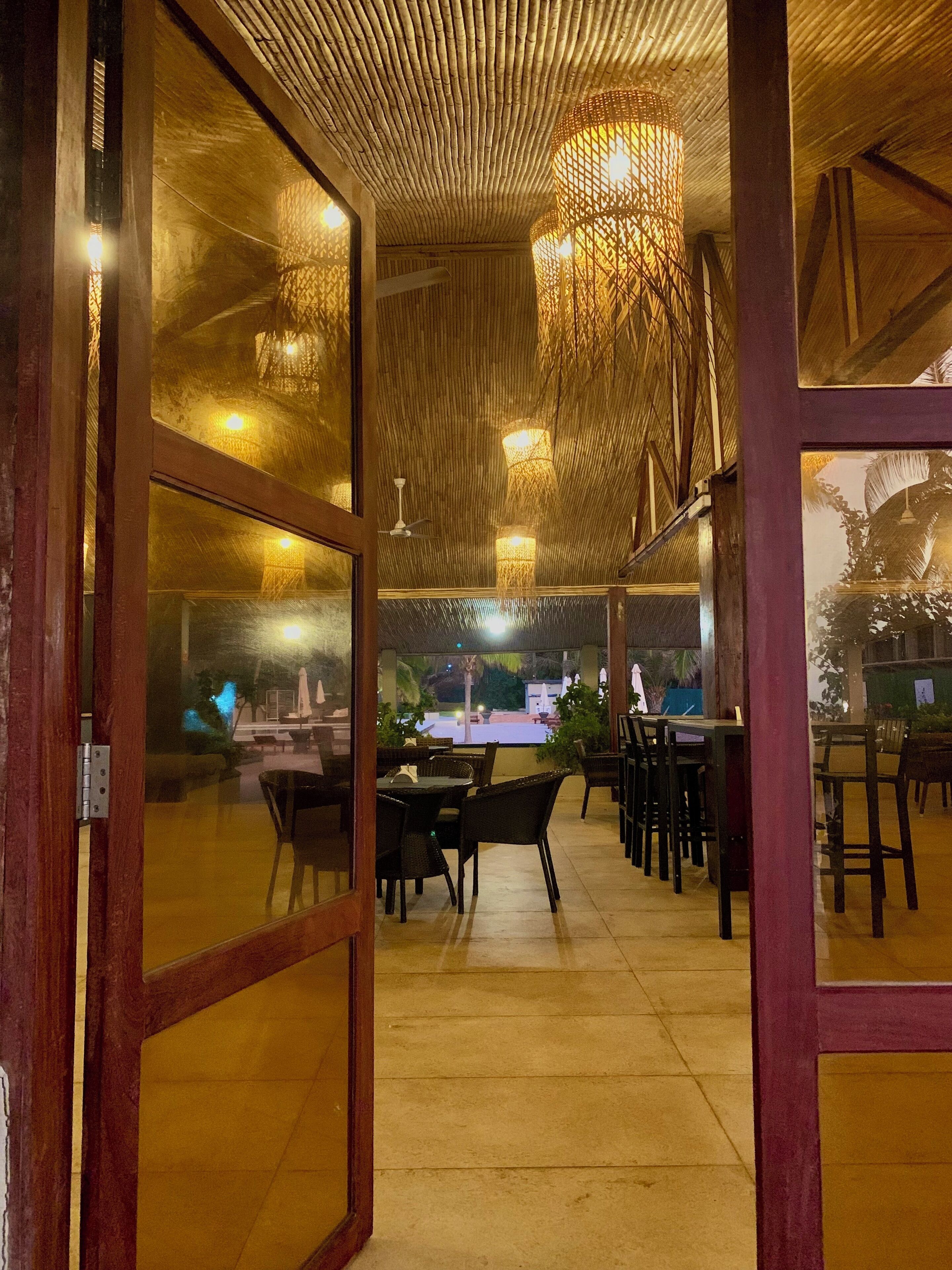 Breakfast, lunch, dinner served; international cuisine, beach views 