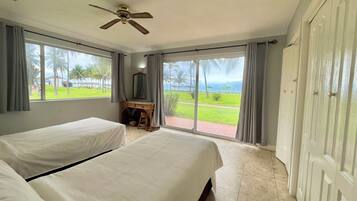 Deluxe Apartment, 1 Bedroom, Ocean View, Garden Area | Desk, free WiFi, bed sheets