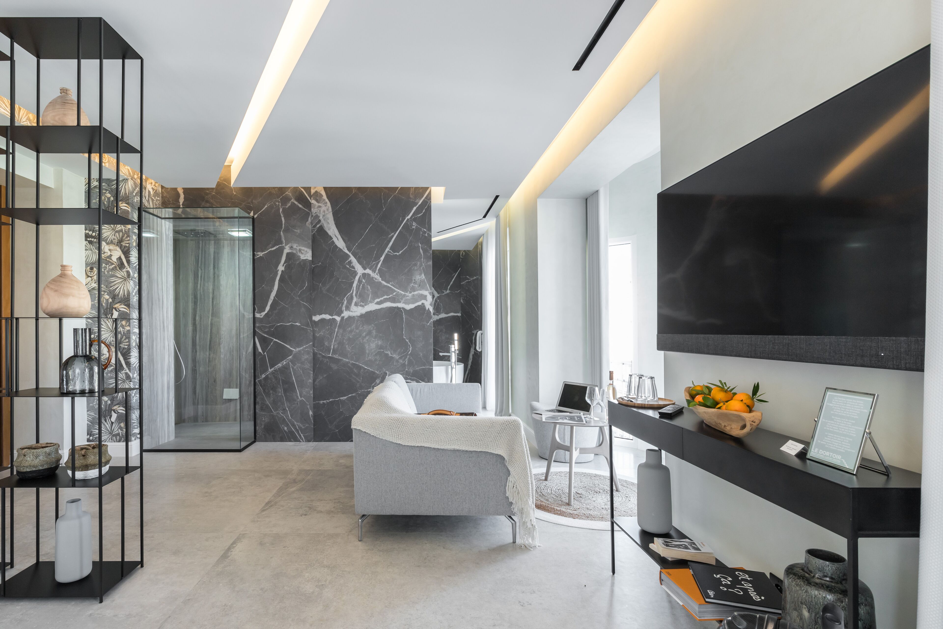 Suite – deluxe (Hammam) | Oppholdsområde | Flatskjerm-TV