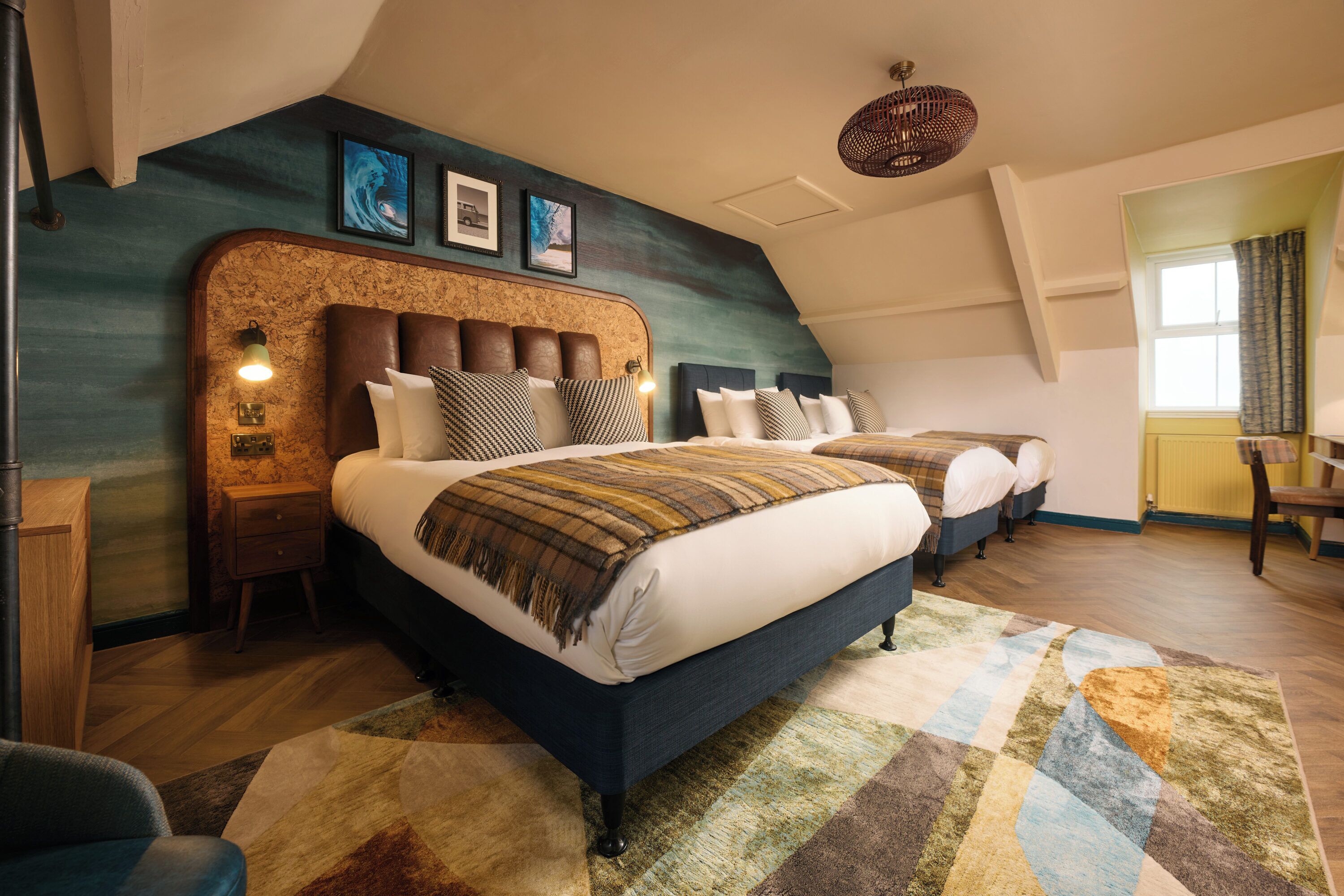 Family Quadruple Room | Desk, iron/ironing board, bed sheets, wheelchair access