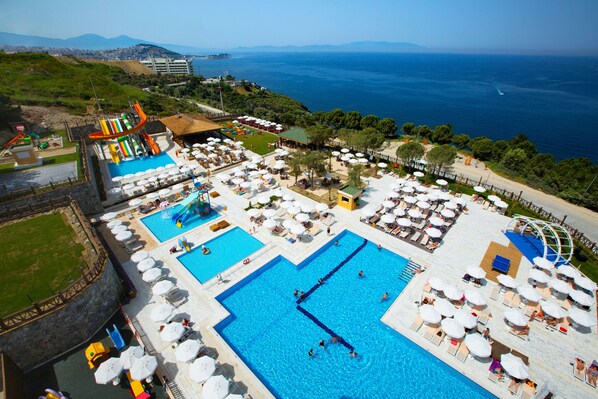 Indoor pool, 3 outdoor pools - Ramada Resort by Wyndham Kusadasi (Kusadasi)