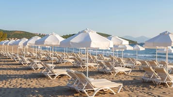 Private beach, free beach shuttle
