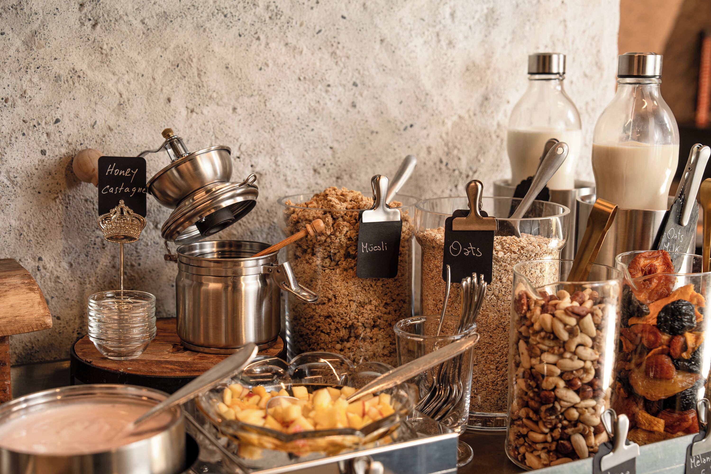 daily buffet breakfast (chf 25 per person)