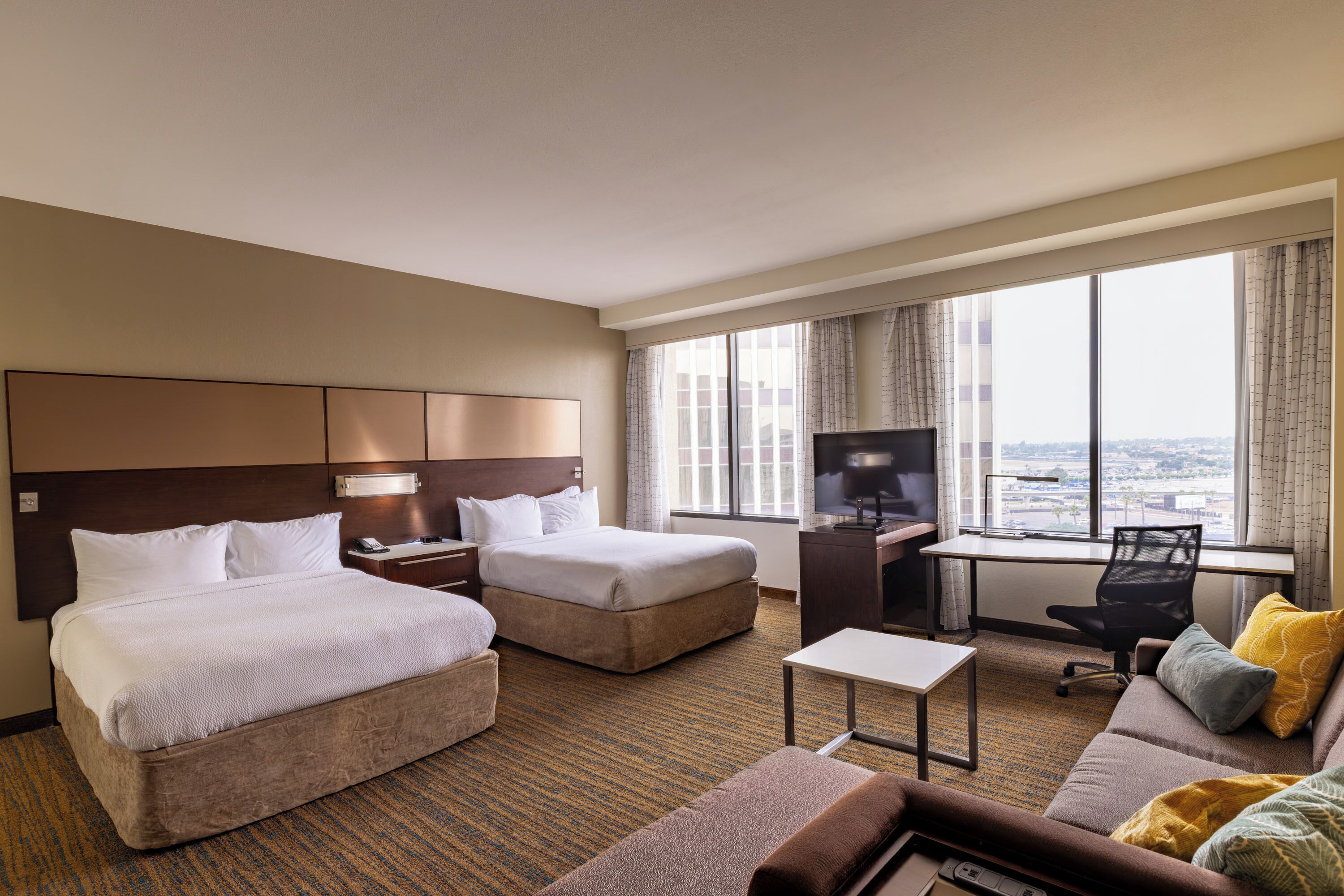 Pillowtop beds, in-room safe, desk, laptop workspace