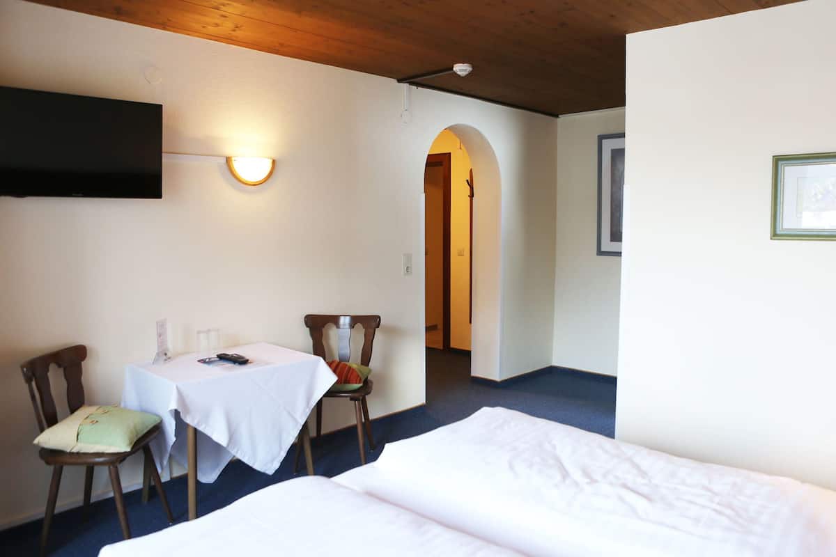 Double Room, Mountain View | Hypo-allergenic bedding, free WiFi, bed sheets