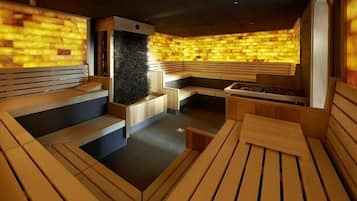 Sauna, steam room, body treatments, aromatherapy, facials