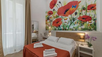 2 chambres, literie de qualité supérieure, minibar, bureau