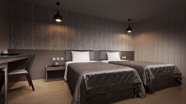 Standard Twin Room | Desk, soundproofing, free WiFi, bed sheets - Fine Hotel (Kaohsiung)