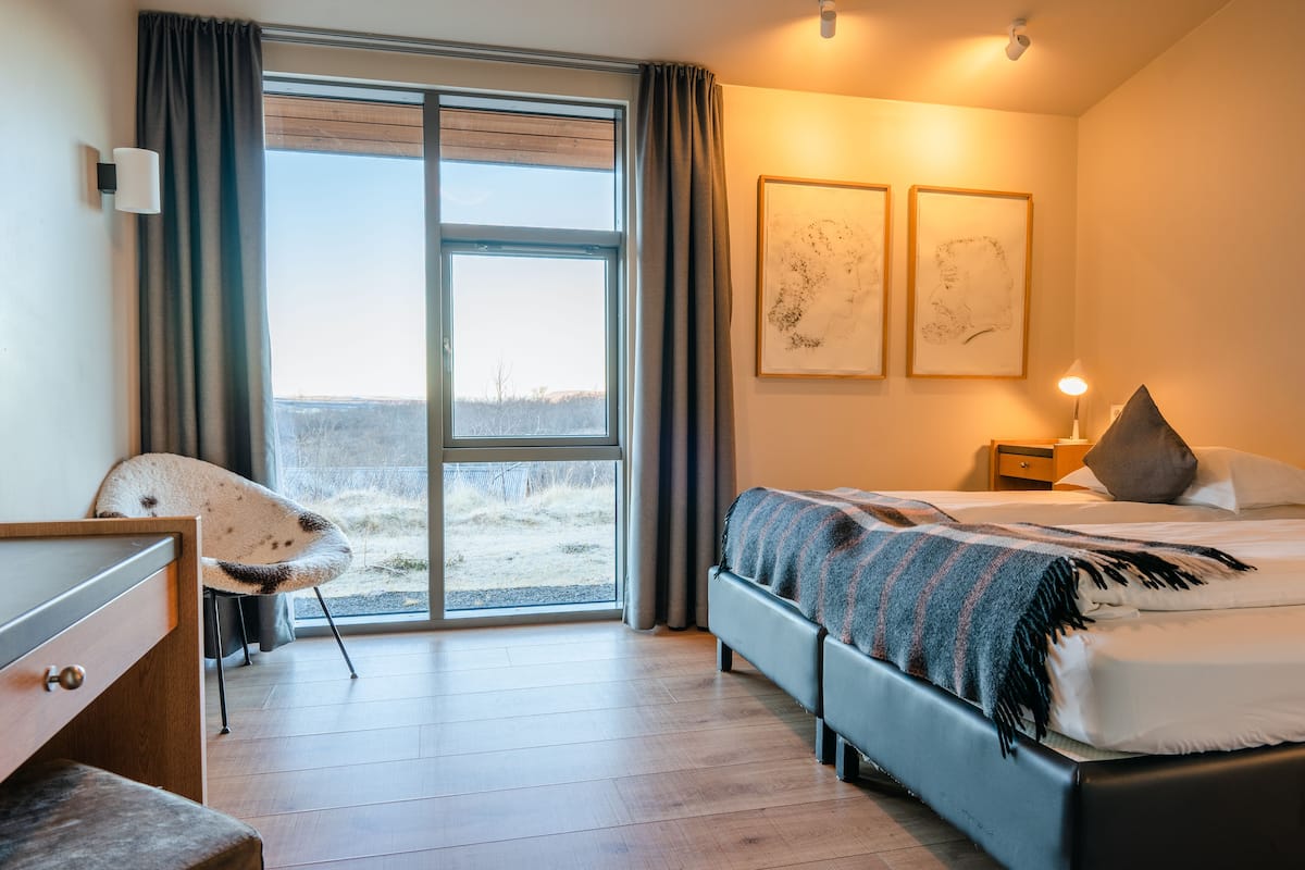 double or twin room | premium bedding, in-room safe, desk, blackout curtains