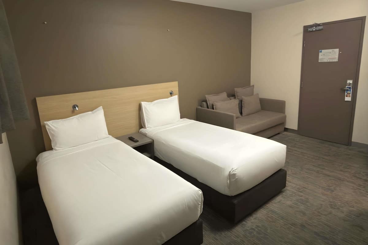 In-room safe, blackout curtains, cots/infant beds, free WiFi