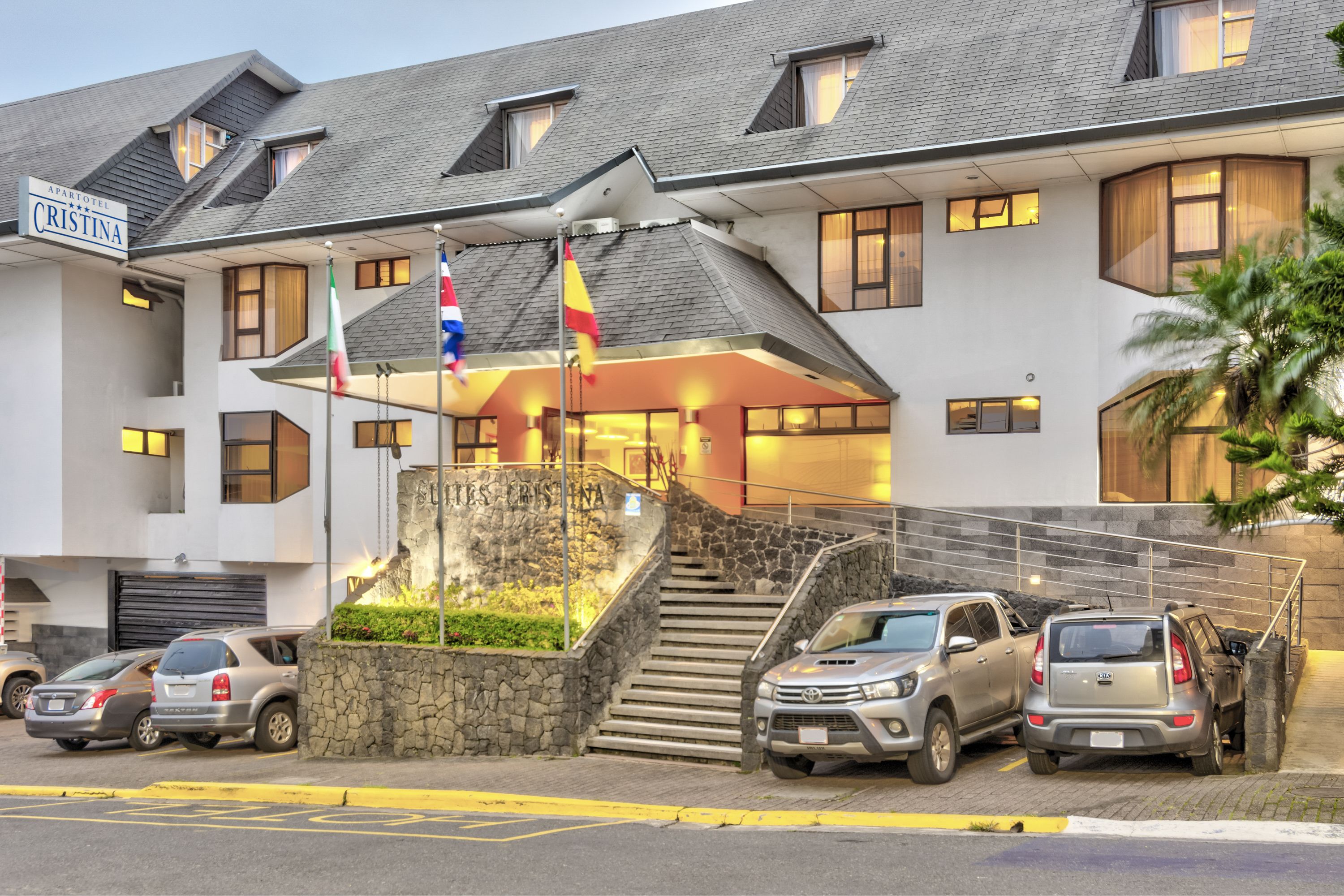 Overnatningsstedets indgangsparti