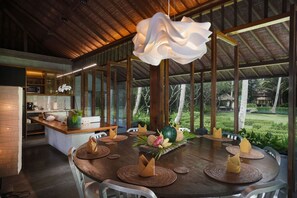 Villa, 4 Bedrooms, Private Pool, Garden View | Private kitchen | Shared fridge, microwave - Puri Tupai (Ubud)