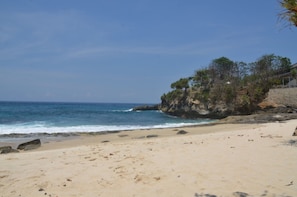 Beach nearby, white sand