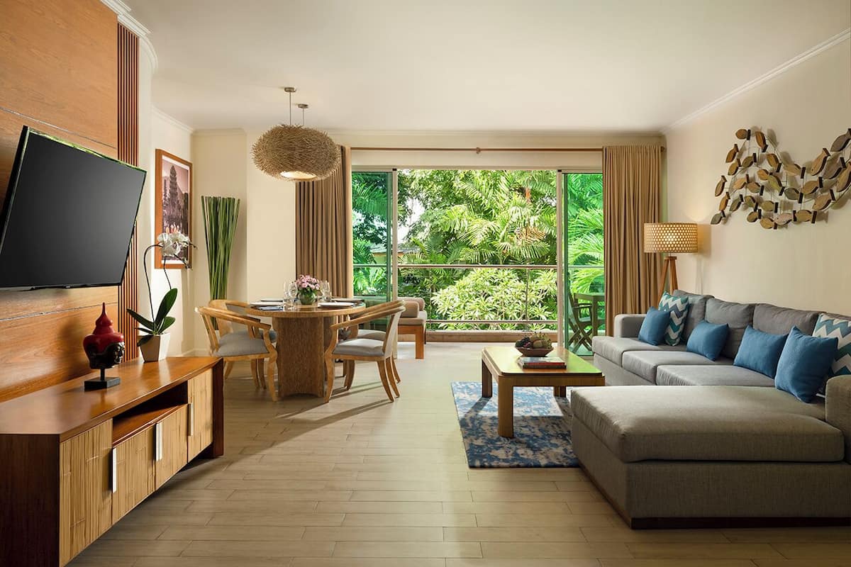 Two Bedroom Apartment Suite | Living area | LED TV, DVD player