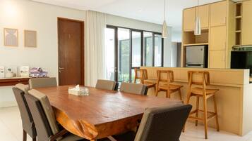 4 Bedrooms Villa with Private Pool | Shared kitchen facilities | Fridge, microwave, stovetop, electric kettle