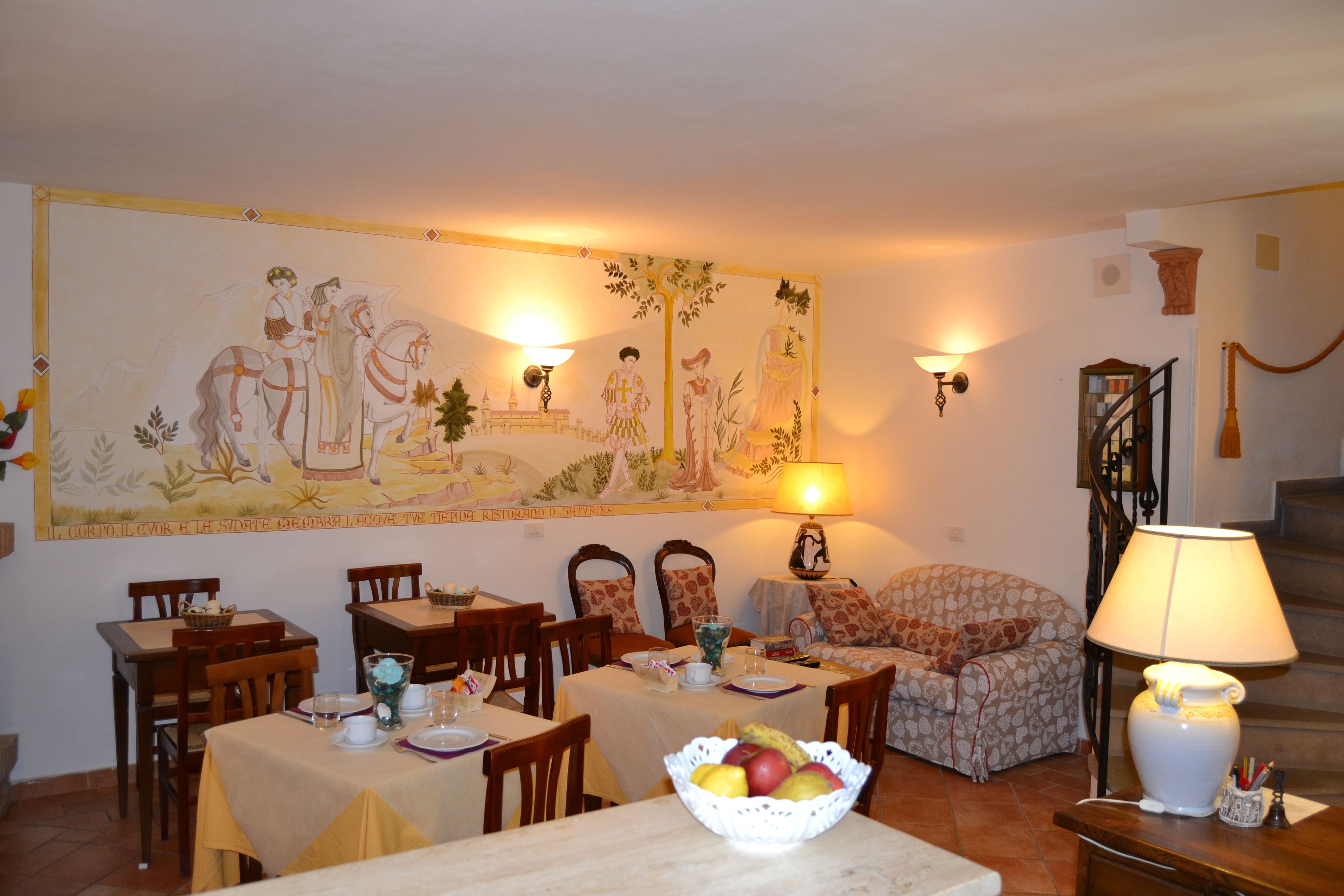 Sala de estar en el lobby