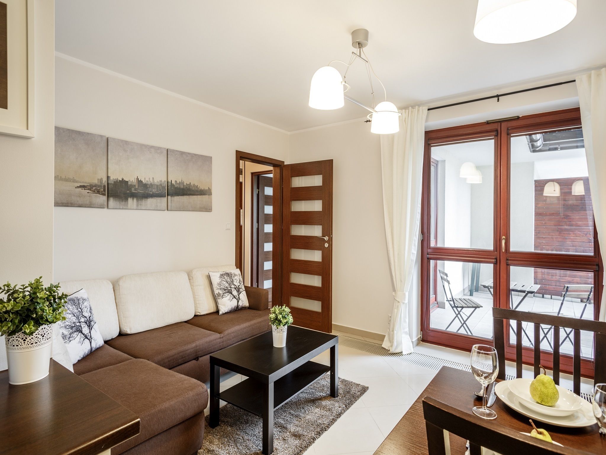 Apartment, 1 Bedroom, Kitchenette (Tetmajer 1) | Living room | Flat-screen TV