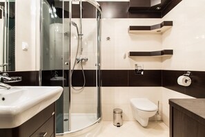 公寓, 1 間臥室, 簡易廚房 (Tetmajer 2) | 浴室 | 淋浴設備、吹風機、毛巾