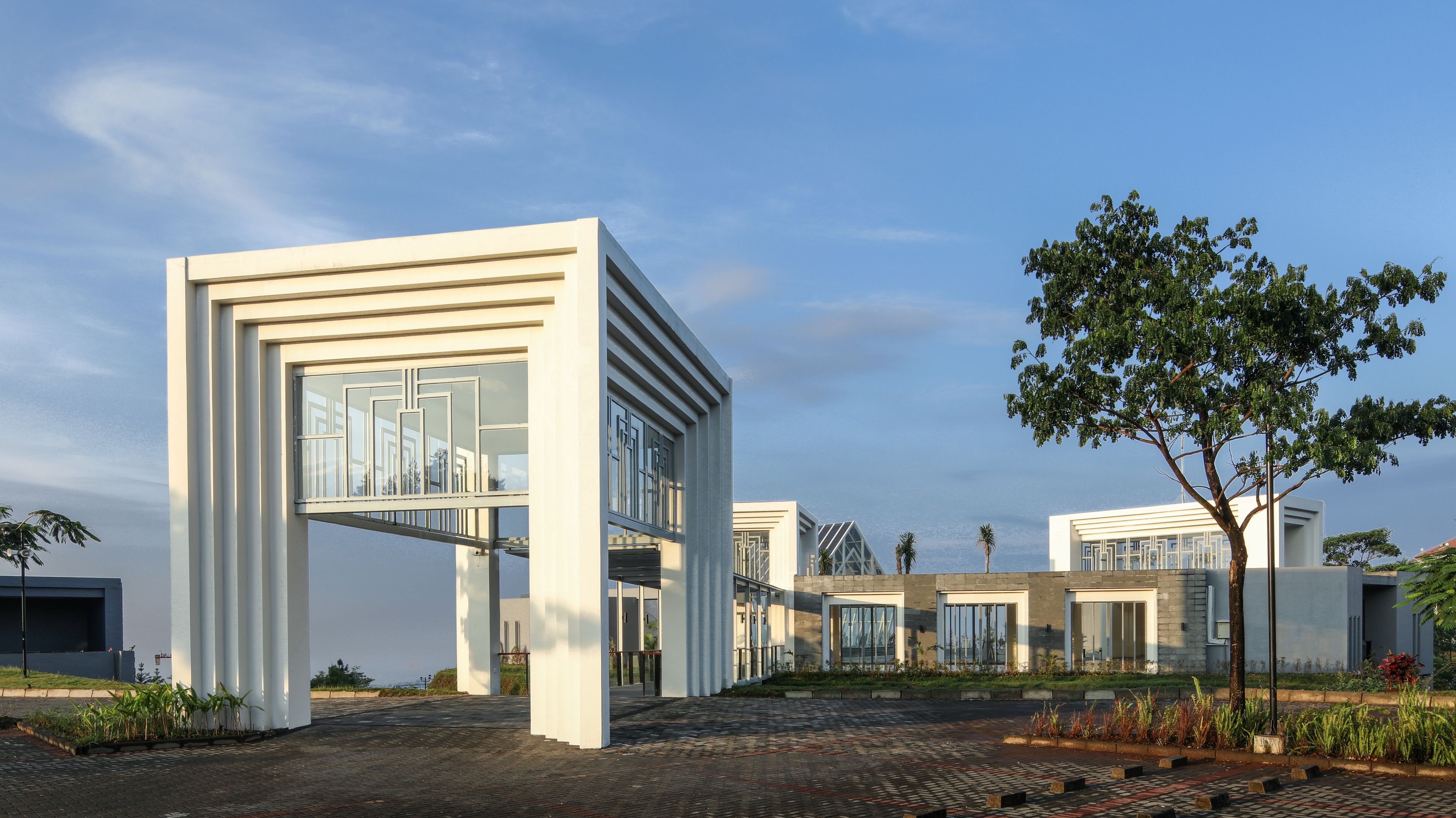 Outdoor wedding area