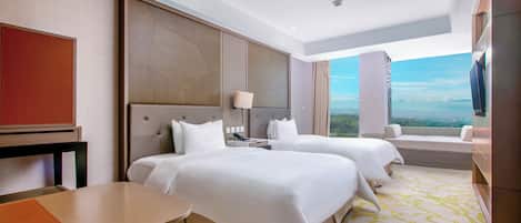 Ropa de cama de alta calidad y minibar