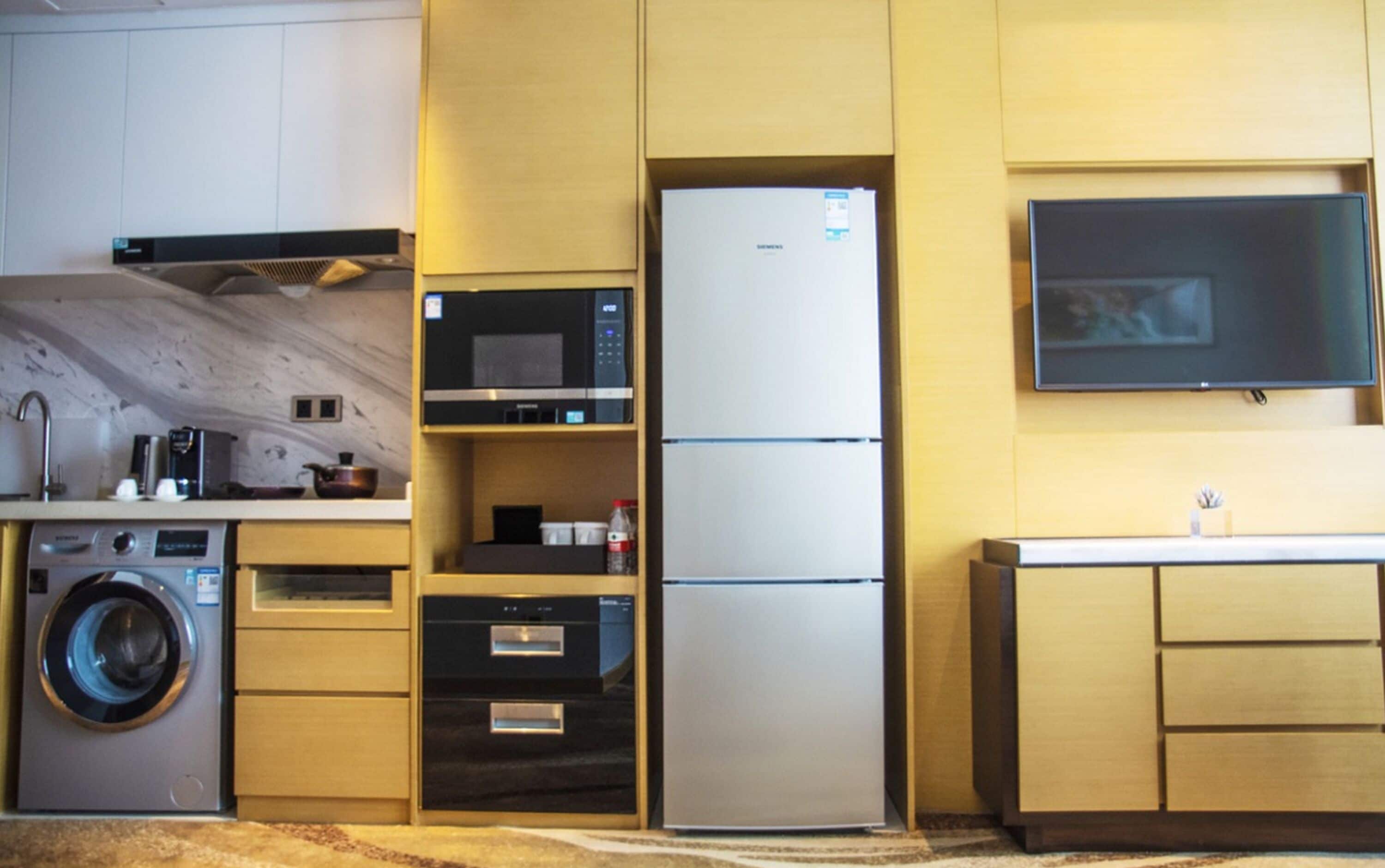 deluxe apartment, 1 king bed | premium bedding, down duvets, minibar, in-room safe