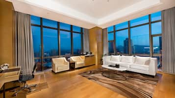 Ropa de cama de alta calidad, edredón y minibar