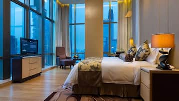 Ropa de cama de alta calidad, edredón y minibar