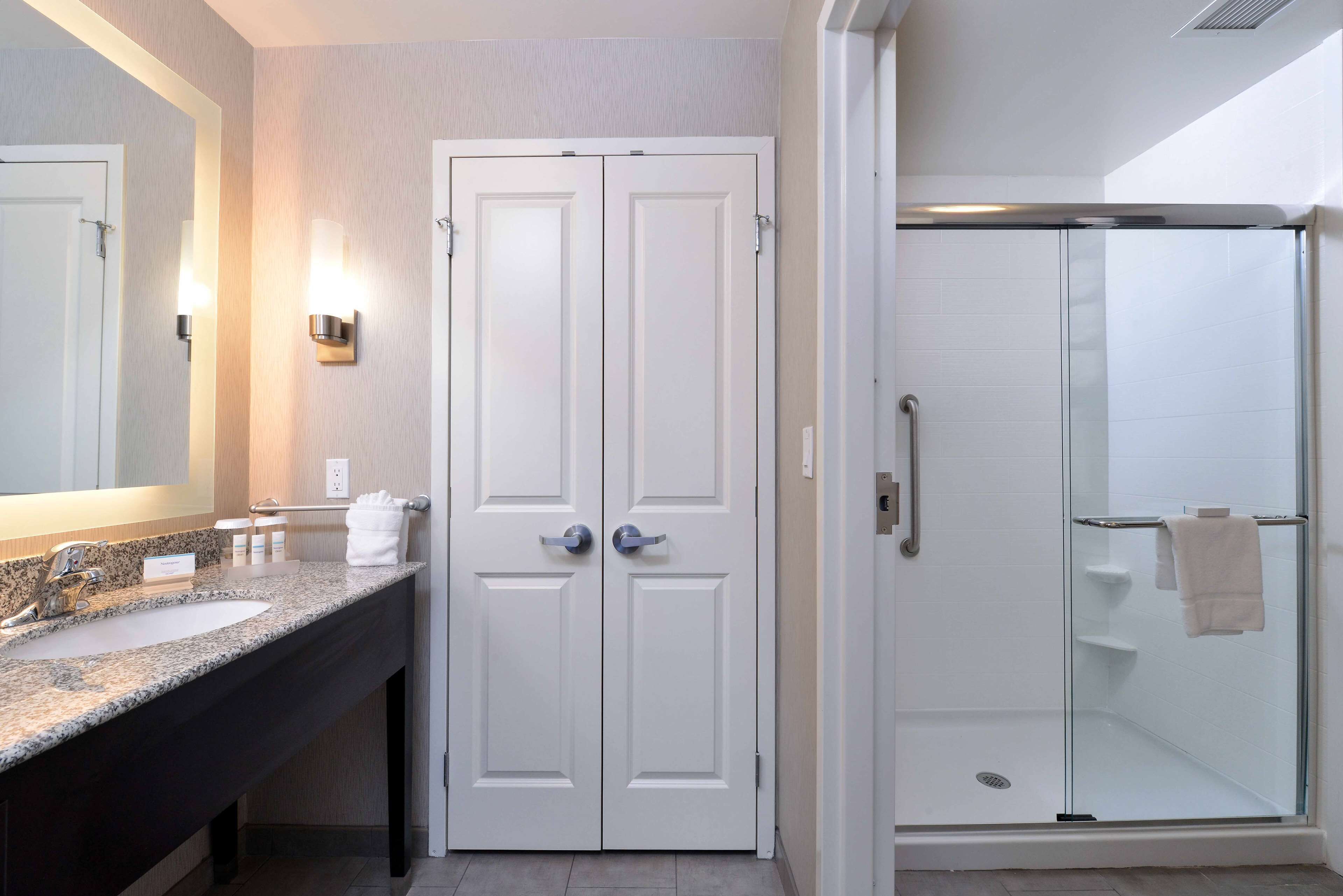 free toiletries, hair dryer, towels, soap