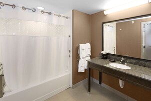 Hair dryer, towels