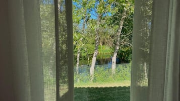 Vue depuis lâhĂ©bergement