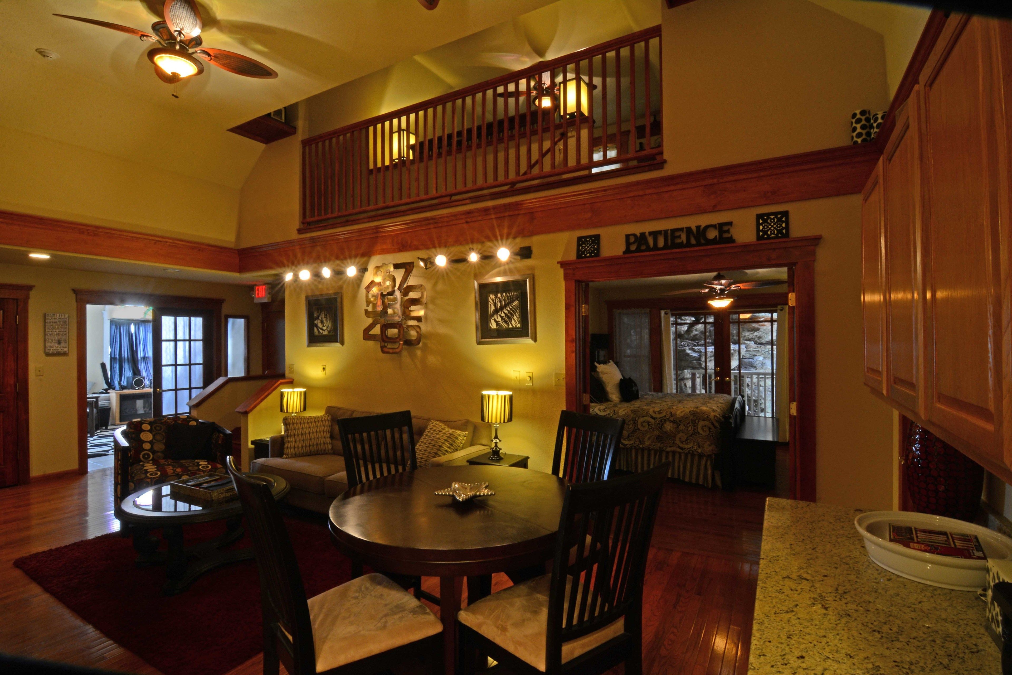 The Apartment at Briarwood Lodge | Living area | TV, fireplace