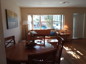 Down comforters, pillowtop beds, in-room safe, individually decorated