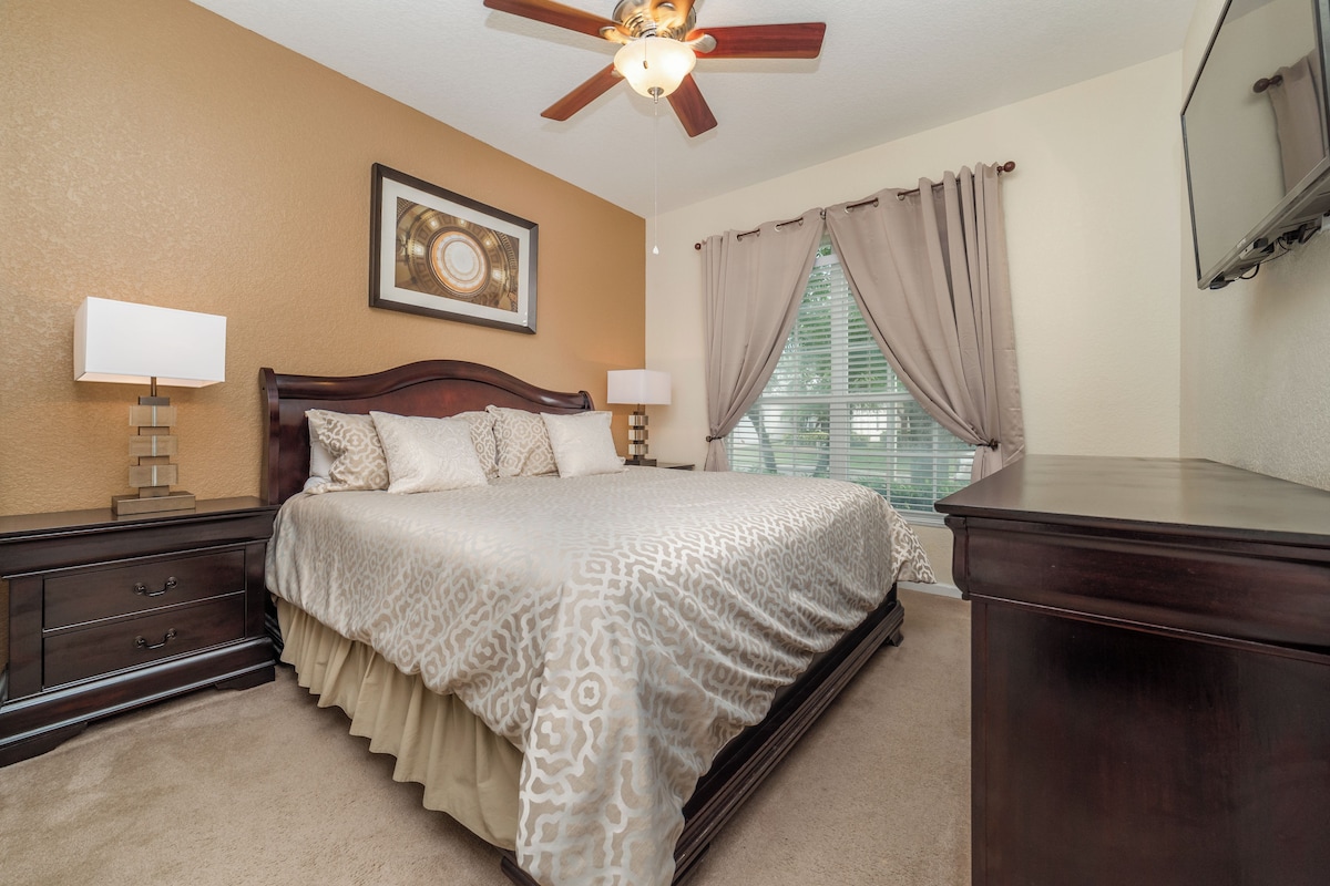 1 bedroom, iron/ironing board, cribs (free)
