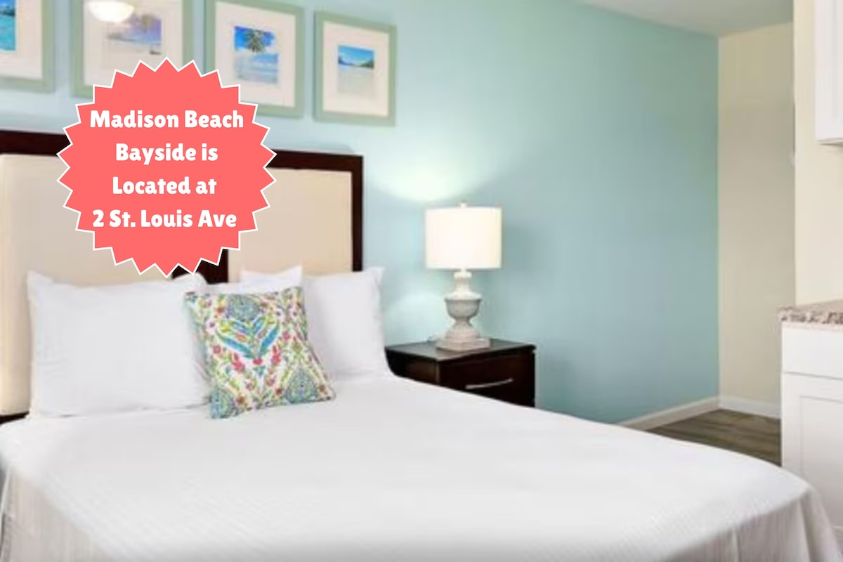 Room, 1 Queen Bed (Located 2 St. Louis Ave) | WiFi (free), bed sheets