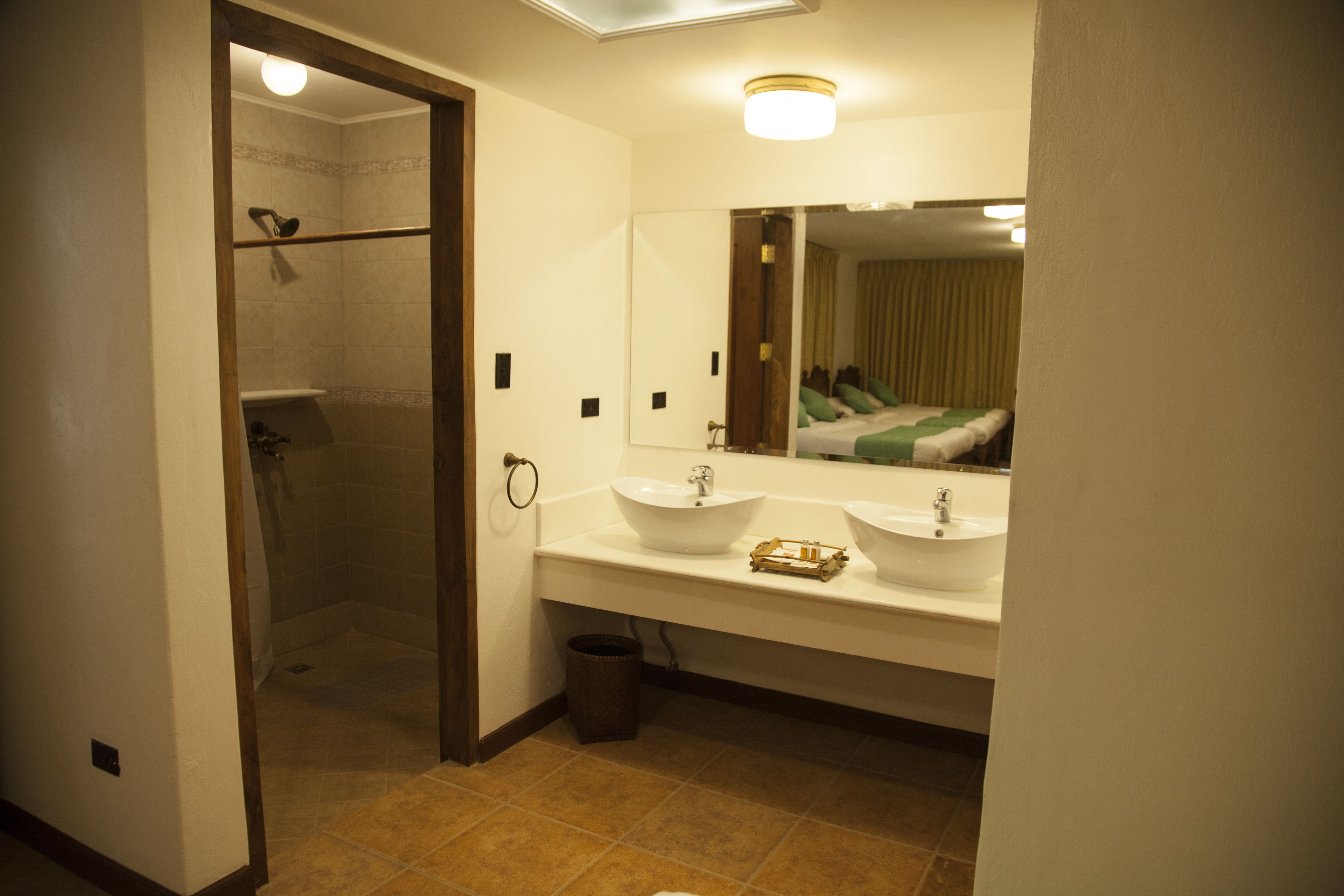 shared dormitory (nuve nueva) | bathroom | shower, hair dryer, towels
