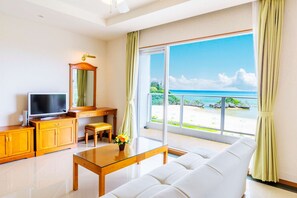 Standard Room, Multiple Beds, Balcony, Ocean View | Desk, blackout drapes, iron/ironing board, cribs/infant beds - Best Western Okinawa Onna Beach (Onna)