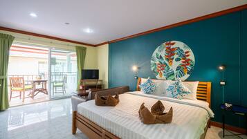 Căn hộ, 1 phòng ngủ | Két bảo mật tại phòng, màn/rèm cản sáng