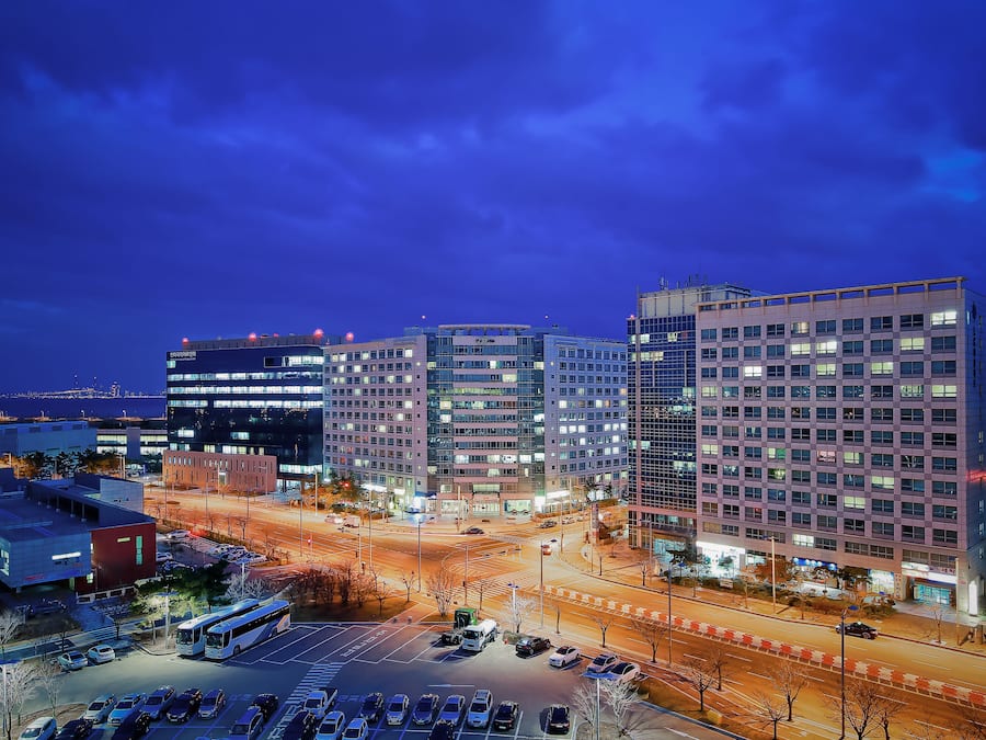 Front of property - evening/night