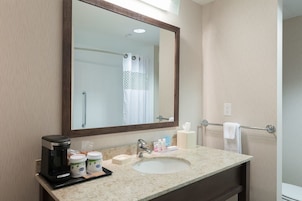 Free toiletries, hair dryer, towels