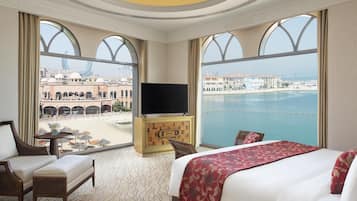 Suite, 1 cama King size (Panoramic Suite) | Ropa de cama de alta calidad y minibar