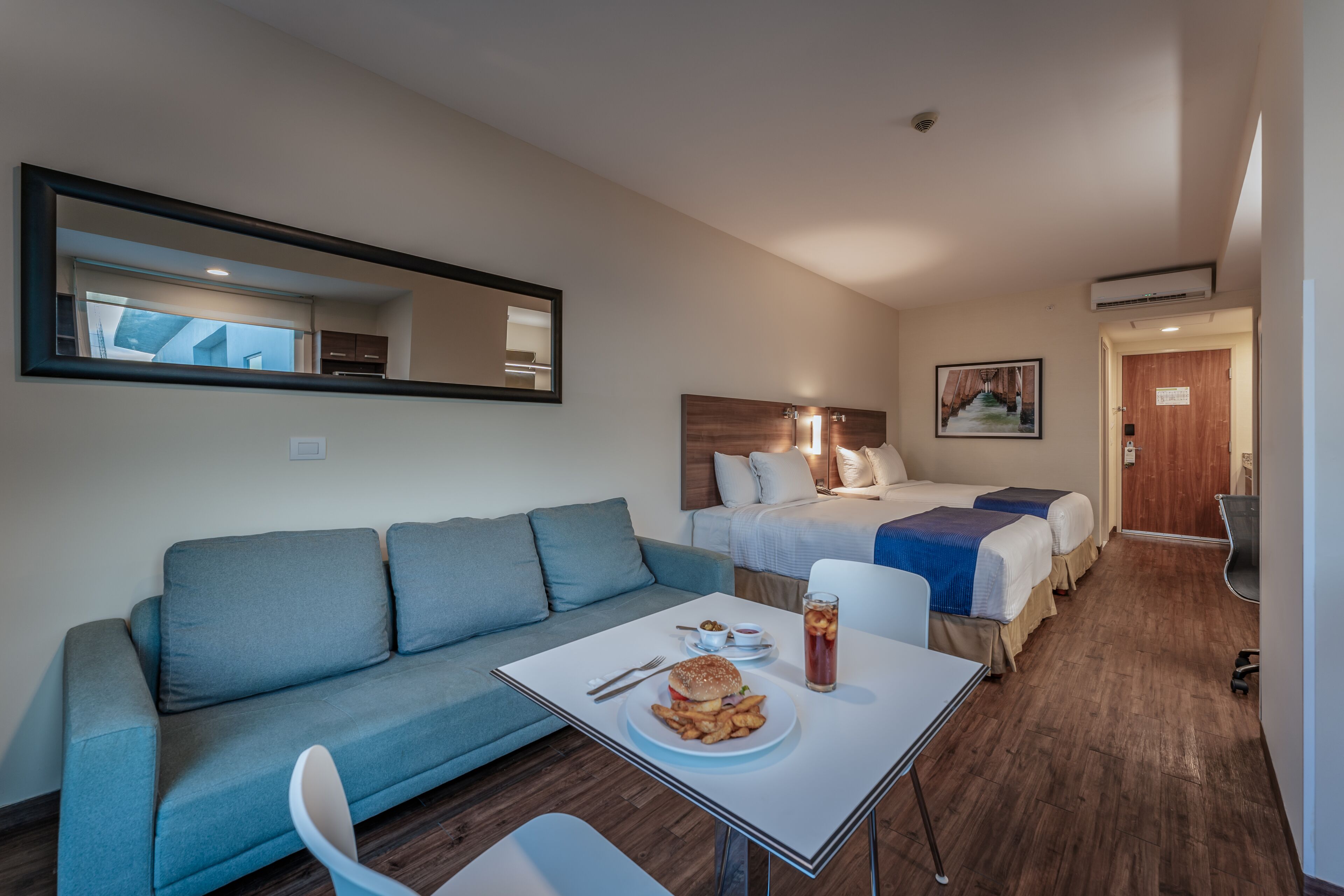 standard suite, 2 double beds | egyptian cotton sheets, premium bedding, in-room safe, desk